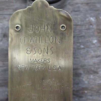 Brass Faced Farm Spring Scale