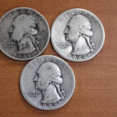 Silver Washington Quarters