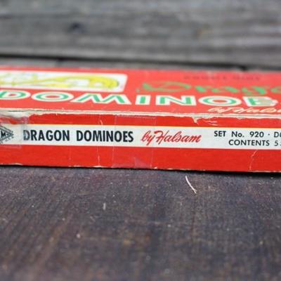 1940's Complete Set of Double Nine Dragon Dominoes