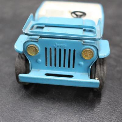 Tonka Blue Metal Jeep, Vintage