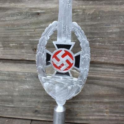 German WWII Veteran's flag pole ornament