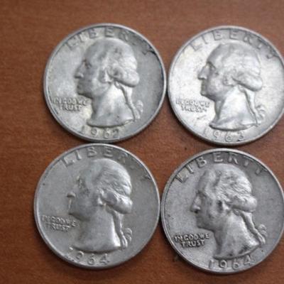 Silver Washington Quarters