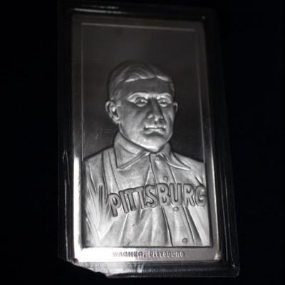 Honus Wagner Baseball Card Half pound Silver Proof