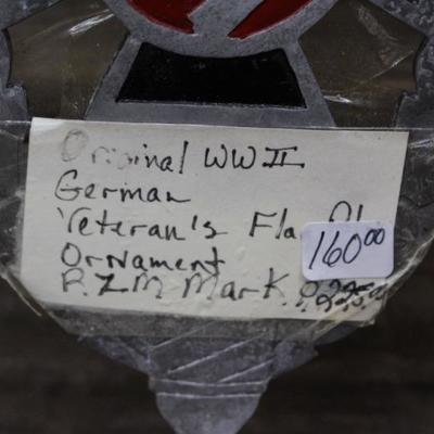 German WWII Veteran's flag pole ornament