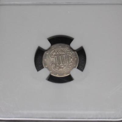 1858 3C Silver XF45