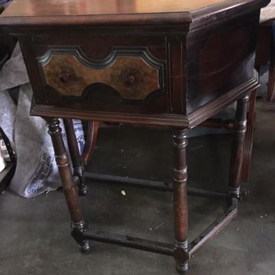 Antique Hall Table Wood Two Tone NY1005 Local Pickup  https://www.ebay.com/itm/123361883394