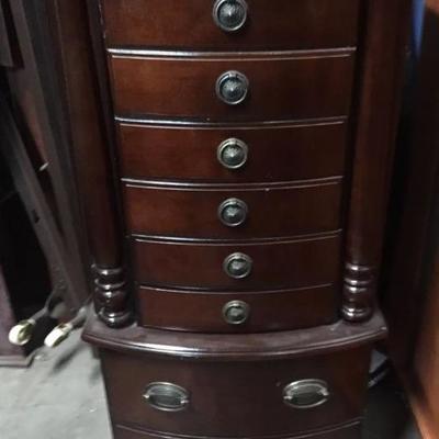 Tall Jewelry Chest / Box/ Chest of Drawers ST7025 Local Pickup  https://www.ebay.com/itm/123361900328