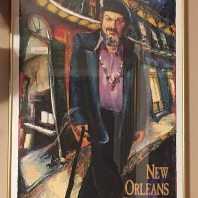 1998 New Orleans Jazz and Heritage Festival Poster Framed Dr. John by James Mich  https://www.ebay.com/itm/123361870500