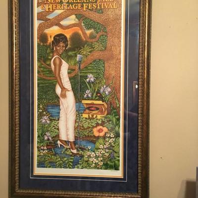 2008 New Orleans Jazz and Heritage Festival Poster Framed 2008 Time Is On Her Si  https://www.ebay.com/itm/113240857411