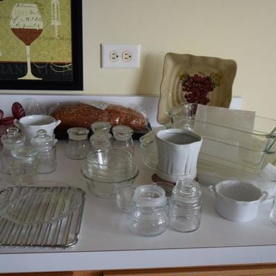 Glassware, Bakeware, Wine Decor
