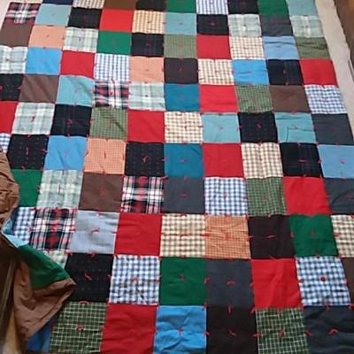 Large Square Hand Tied Quilt