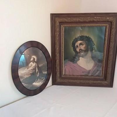 Antique Framed Prints of Jesus