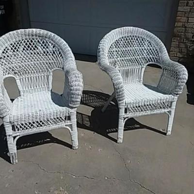 White Wicker Chairs