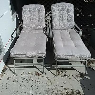 Two Chaise Lounge Chairs