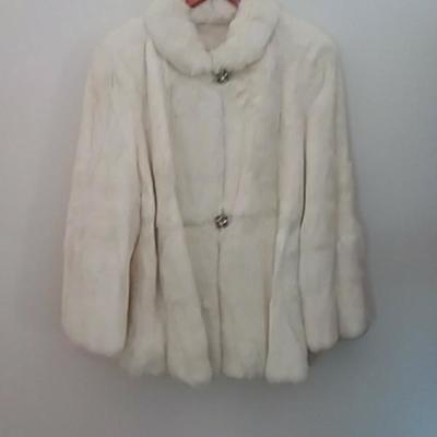 Women's White Fur Jacket