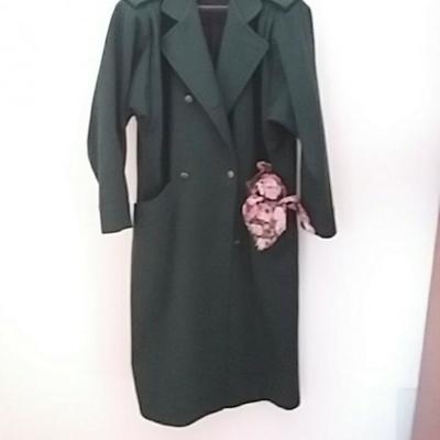 La Vogue 100% Wool Green Coat