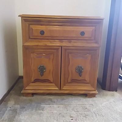 Small Wood Storage Cabinet
