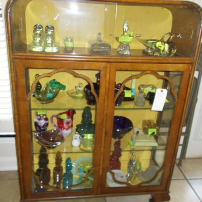 Art Deco curio cabinet $275