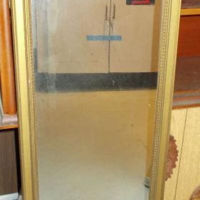 Hall mirror and table $75