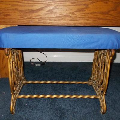 Victorian metal piano stool $65