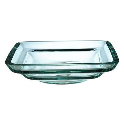 Xylem Transparent Tiered Square Glass Vessel Bathr ...