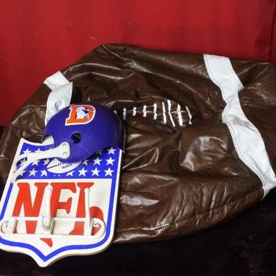 Football Bean Bag and NFL Coat Hanger