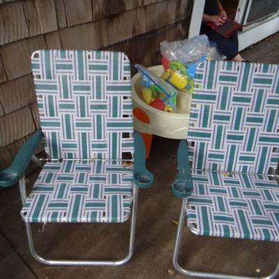 2 Lawn chairs.