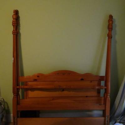 Broyl hill Full size wooden bed frame.