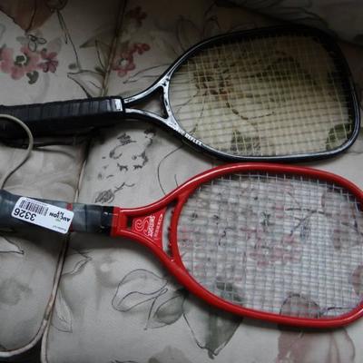 2 Racket ball rackets.