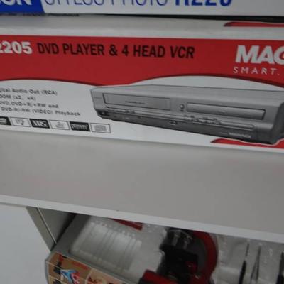 MWD 2205 DVD player and 4 head vcr.