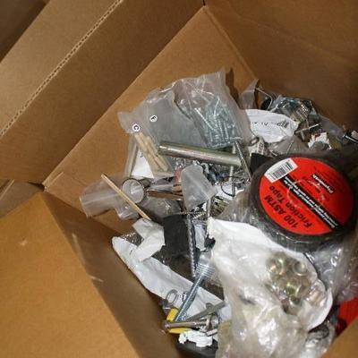 Box of Misc Electrical and Hardware