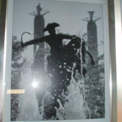 Picture of Cowboy fountain in downtown Kansas Cit ...