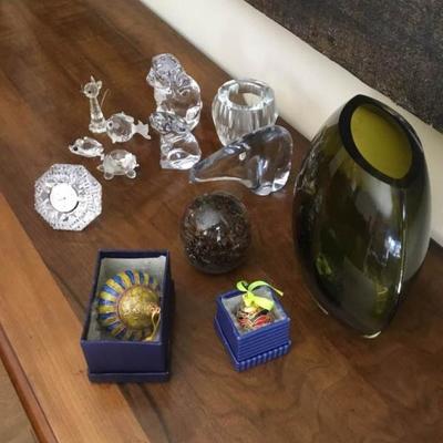 Assorted Crystal and Glass Lot