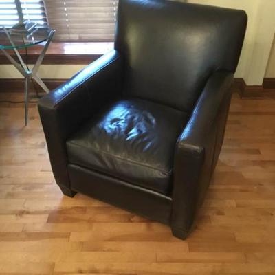 Crate & Barrel Leather Chair