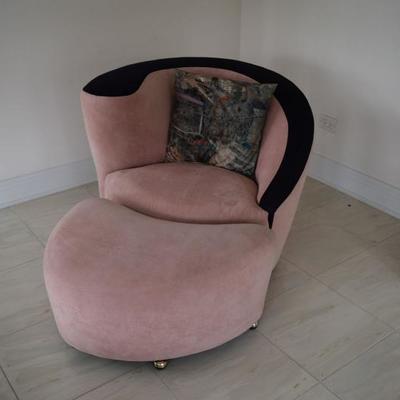 Chair, Ottoman, & Pillow