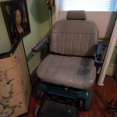 2 over-sized motorized disability wheelchairs (some parts missing) Asking $50 (call to view pre-sale only)