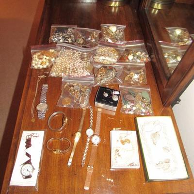 Costume jewelry , some gold and sterling