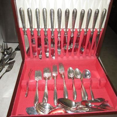 Towle Sterling service for 12  Silver Flutes pattern