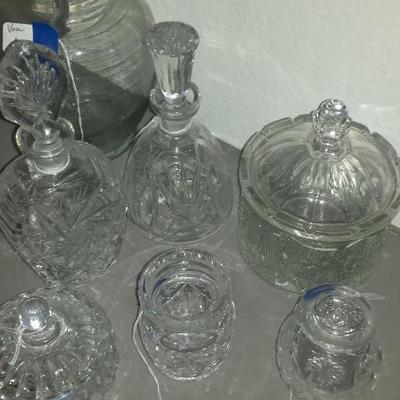 Waterford Crystal Decanters, Candy Dishes, and Jam Jars