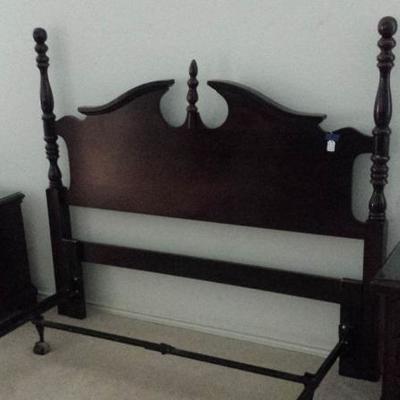 Kincaid headboard for double bed with bed frame and 2 matching bedside tables