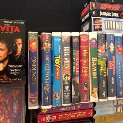 Assorted VHS and DVD's