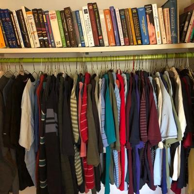 Assorted Books and Men's Clothing