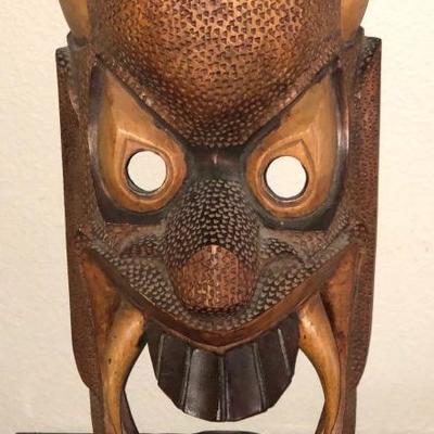 Large Wooden Mask-Wall Art 