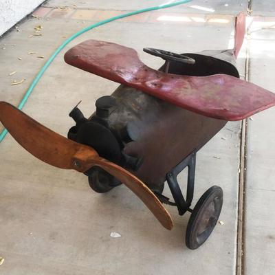 Rare Air Plane Peddle Car, AS FOUND CONDITION