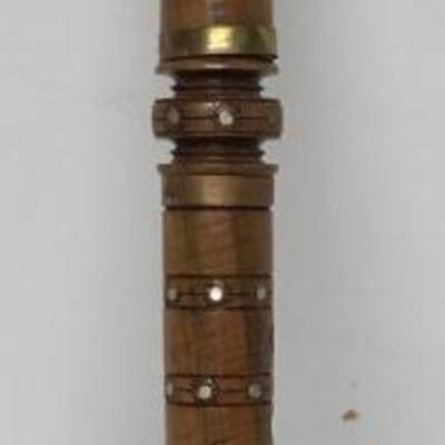 Vintage Hand Made Wood and Brass Inlayed Flute - Turkish CW0118  https://www.ebay.com/itm/113289186708