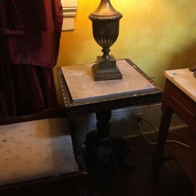 Small Marble Top End Table PT0002  https://www.ebay.com/itm/123414092311