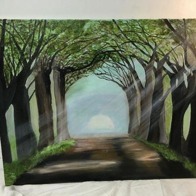 Cindy Boyd 2013 New Orleans Artist Lane lined with Trees Original Art Oil on Canvas RM1277  https://www.ebay.com/itm/123421482853