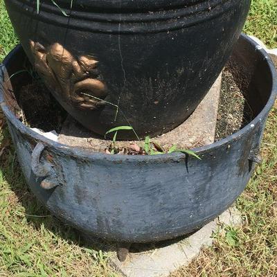 Large Cane Wrought Iron Pot: Antique FN7002  https://www.ebay.com/itm/123414089523