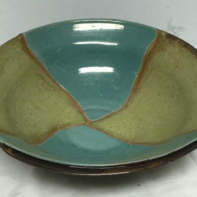 L'Azzio Pottery Bowl Large Center Piece  BD8104  https://www.ebay.com/itm/113288815652