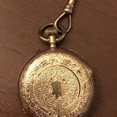 Antique 14k gold French Ladies Fob Watch. Ca. 1885. Bridge Movement, 15 jewels.
